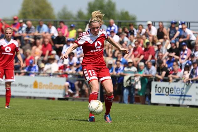 08.05.2016 xcex Deutschland, Willstätt, Fussball, Frauenfussball Allianz Frauen-Bundesliga Saison 2015 2016 SC Sand gegen 1. FFC Frankfurt Marith Prießen (Frankfurt)