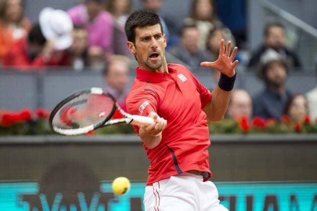 Serbian Novak Djokovic during TPA Finals Mutua Madrid Open Tennis 2016 in Madrid, May 08, 2016.  (20160508048)