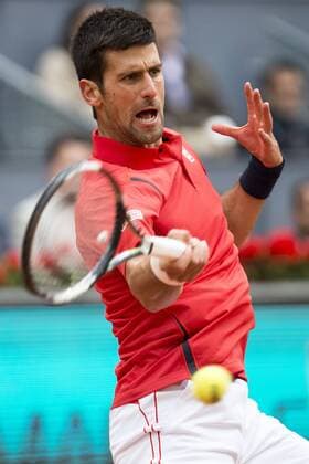 Serbian Novak Djokovic during TPA Finals Mutua Madrid Open Tennis 2016 in Madrid, May 08, 2016.  (20160508053)