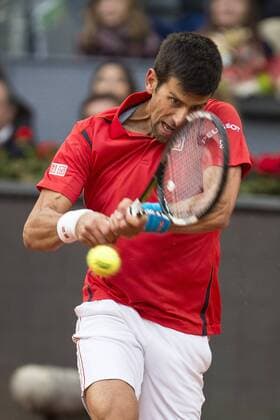 Serbian Novak Djokovic during TPA Finals Mutua Madrid Open Tennis 2016 in Madrid, May 08, 2016.  (20160508097)