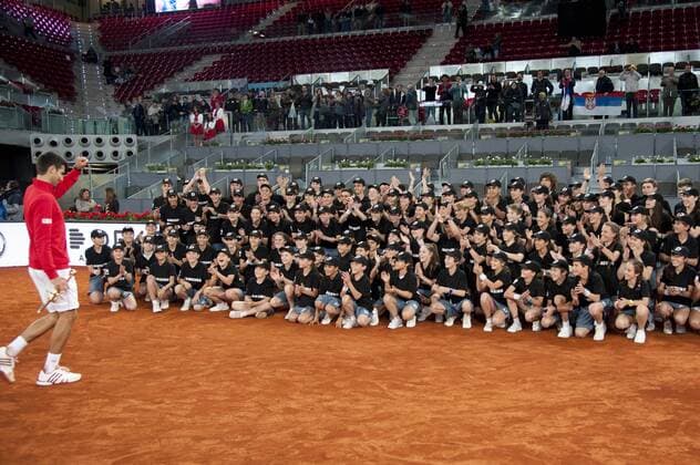 Novak Djokovic beim Final-Match Novak Djokovic vs Andy Murray beim Mutua Madrid Open 2016 Tennisturnier im Sportkomplex Caja Magica. Madrid, 07.05.2016  Foto:xDyDxFotografosx xFuturexImage
