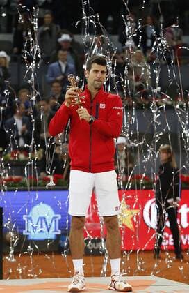 Tennis. Madrid Open 2016. Match of final between Novak Djokovic (SRB) vs Andy Murray (GBR), May 8, 2016. Photo by J. Luis Cuesta 261 Cordon Press. Novak Djokovic wins the tournament.  xJ.xLuisxCuestax xx
