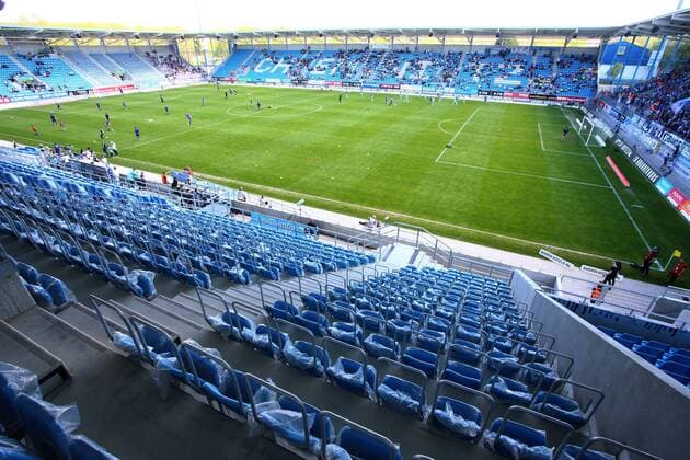 Chemnitz, 07.05.2016, Stadion an der Gellertstraße, Fussball, 3.Liga, 37. Spieltag , Chemnitzer FC - VfL Osnabrück. , Innenansicht Übersicht Stadion des Chemnitzer FC. ,
