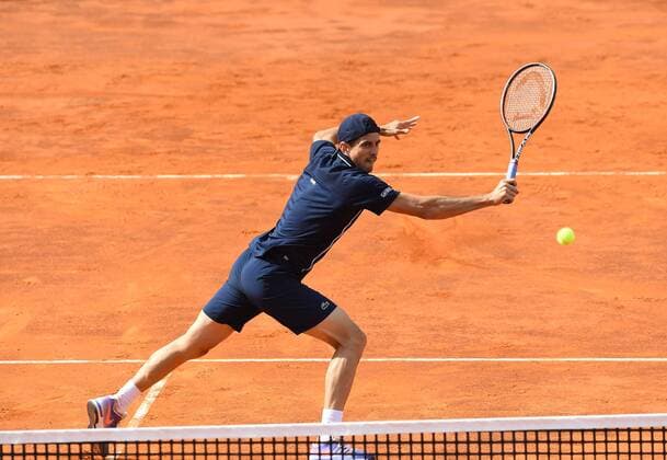 09.05.2016. Rome, Italy. Guillermo Garcia at the Lopez in action during his match against Fabio Fognini at the Internazionali BNL d Italia 2016 on May 09, 2016 in Rome, Italy. xSilviaxLorex  ActionPlus11735144