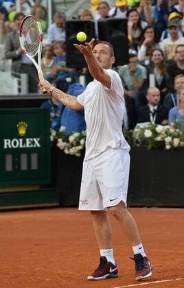 Francesco Totti spielt Charity Match beim Tennisturnier in Rom Francesco Totti Roma 9-05-2016 Foro Italico Internazionali BNL d Italia, Charity Football Match Roma Cares. Foto AntoniettaxBaldassarre Insidefoto AntoxBaldassarre