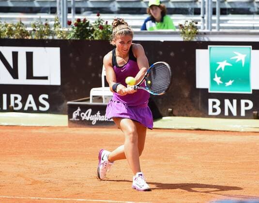 May 9, 2016 - Rome, Italy - Sara Errani in action during his match against Heather Watson - Internazionali BNL d Italia 2016 on May 09, 2016 in Rome, Italy. The Internazionali BNL d Italia 2016 - Day Two  - ZUMAn230