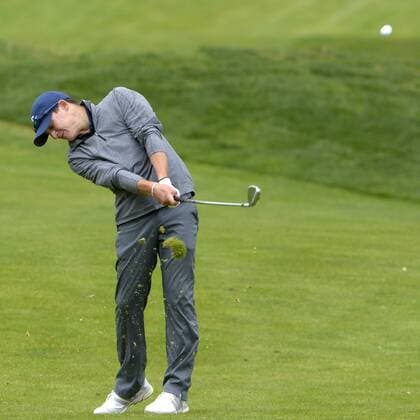 May 9, 2016 - U.S. - SPORTS -- La Cueva s Conner Allen hits on the 18th fairway during the 2016 Furr s Buffet 6A State Championship at the Canyon Club at Four Hills on Monday, May 9, 2016. Sports News - May 9, 2016 - ZUMAab1_