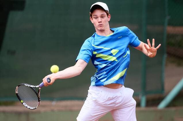 TENNIS - International Spring Bowl MOEDLING,AUSTRIA,10.MAY.16 - TENNIS - International Spring Bowl. Image shows Jakob Eichhorn (AUT). GEPAxpictures xMarioxKneisl
