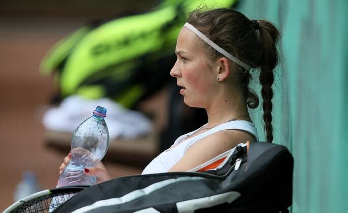 TENNIS - International Spring Bowl MOEDLING,AUSTRIA,10.MAY.16 - TENNIS - International Spring Bowl. Image shows Dominika Sujova (SVK). GEPAxpictures xMarioxKneisl