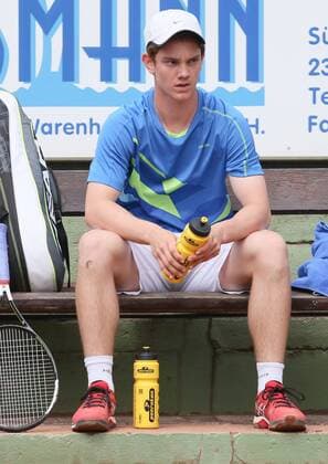 TENNIS - International Spring Bowl MOEDLING,AUSTRIA,10.MAY.16 - TENNIS - International Spring Bowl. Image shows Jakob Aichhorn (AUT). Keywords: bottle. GEPAxpictures xMarioxKneisl