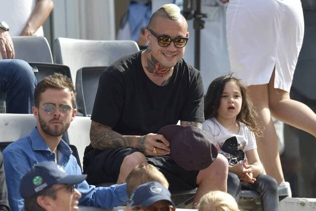 Bilder des Tages - SPORT Radja Nainggolan con Miralem Pjanic Roma 10-05-2016 Foro Italico Internazionali BNL d Italia, Tennis ATP Tennis Herren AntoxBaldassarre