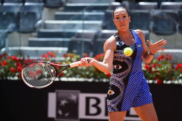 May 10, 2016 - Rome, Italy - Jelena Jankovic in action during his match against Eugenie Bouchard - Internazionali BNL d Italia 2016 on May 10, 2016 in Rome, Italy. The Internazionali BNL d Italia 2016 - Day Three  - ZUMAn230
