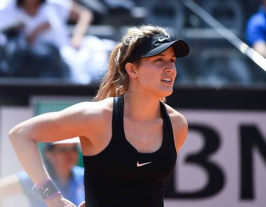 May 10, 2016 - Rome, Italy - Eugenie Bouchard in action during his match against Jelena Jankovic - Internazionali BNL d Italia 2016 on May 10, 2016 in Rome, Italy. The Internazionali BNL d Italia 2016 - Day Three  - ZUMAn230