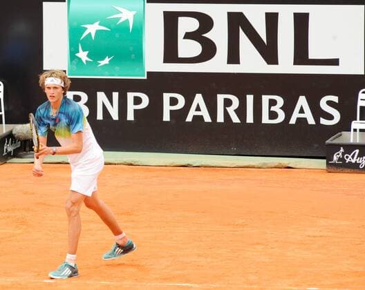 11.05.2016. Rome, Italy. BNL d Italia Tennis Tournament Alexander Zverev (GER) loses to Roger Federer in 2 sets xactivaxfotox  ActionPlus11735643