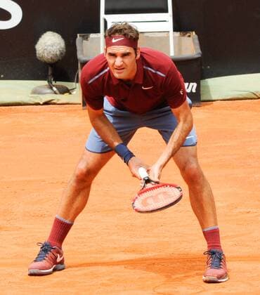 11.05.2016. Rome, Italy. BNL d Italia Tennis Tournament Roger Federer (SUI) as he wins in 2 sets against Alexander Zverev (GER) xactivaxfotox  ActionPlus11735650