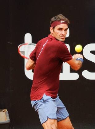 11.05.2016. Rome, Italy. BNL d Italia Tennis Tournament Roger Federer (SUI) as he wins in 2 sets against Alexander Zverev (GER) xactivaxfotox  ActionPlus11735653