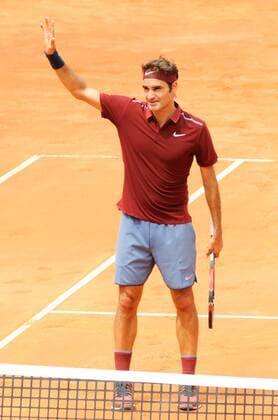 11.05.2016. Rome, Italy. BNL d Italia Tennis Tournament Roger Federer (SUI) as he wins in 2 sets against Alexander Zverev (GER) xactivaxfotox  ActionPlus11735656