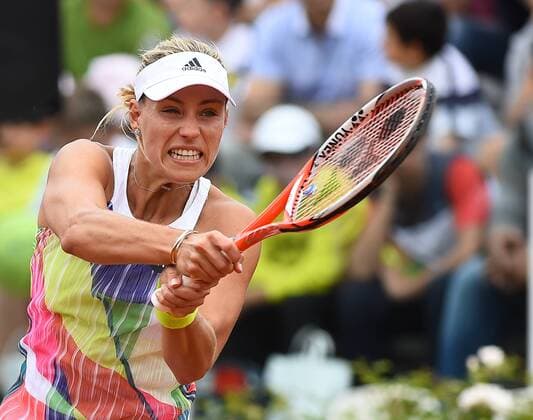 11.05.2016. Rome, Italy. BNL d Italia Tennis Tournament. Angelique Kerber (2) (ger)in action during her match against Eugenie Bouchard (CAN) which she lost in 3 sets xSilviaxLorex  ActionPlus11735686