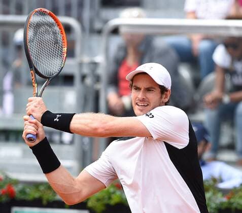 May 11, 2016 - Rome, Italy - Andy Murray in action during his match against Mikhail Kukushkin - Internazionali BNL d Italia 2016 on May 11, 2016 in Rome, Italy. The Internazionali BNL d Italia 2016 - Day Four  - ZUMAn230