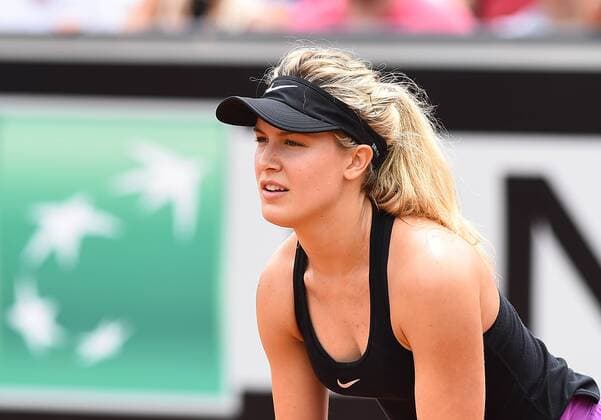 May 11, 2016 - Rome, Italy - Eugenie Bouchard in action during his match against Angelique Kerber - Internazionali BNL d Italia 2016 on May 11, 2016 in Rome, Italy. The Internazionali BNL d Italia 2016 - Day Four  - ZUMAn230