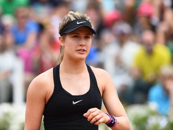 May 11, 2016 - Rome, Italy - Eugenie Bouchard in action during his match against Angelique Kerber - Internazionali BNL d Italia 2016 on May 11, 2016 in Rome, Italy. The Internazionali BNL d Italia 2016 - Day Four  - ZUMAn230