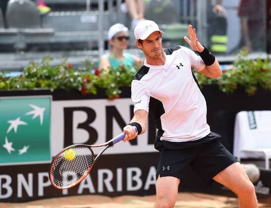 May 11, 2016 - Rome, Italy - Andy Murray in action during his match against Mikhail Kukushkin - Internazionali BNL d Italia 2016 on May 11, 2016 in Rome, Italy. The Internazionali BNL d Italia 2016 - Day Four  - ZUMAn230