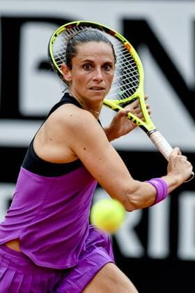 May 11, 2016 - Rome, Italy - Italian tennis player Roberta Vinci returns the ball to British tennis player Johanna Konta during the WTA Tennis Damen match Vinci (ITA) vs Konta (GBR) at the Internazionali BNL d Italia 2016 at the Foro Italico on May 11, 2016 in Rome, Italy. The Internazionali BNL d Italia 2016 - Day Four  - ZUMAn230