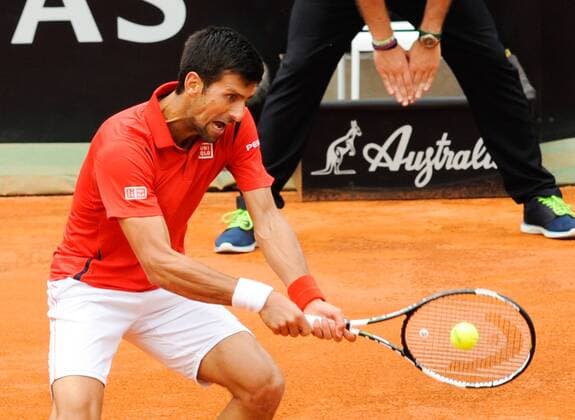 11.05.2016. Rome, Italy. BNL d Italia Tennis Tournament. Novak Djokovic (SRB) versus Stephane Robert (FRA). Novak Djokovic xactivaxfotox  ActionPlus11735863