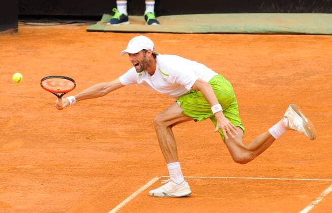 11.05.2016. Rome, Italy. BNL d Italia Tennis Tournament. Novak Djokovic (SRB) versus Stephane Robert (FRA). Stephane Robert xactivaxfotox  ActionPlus11735915