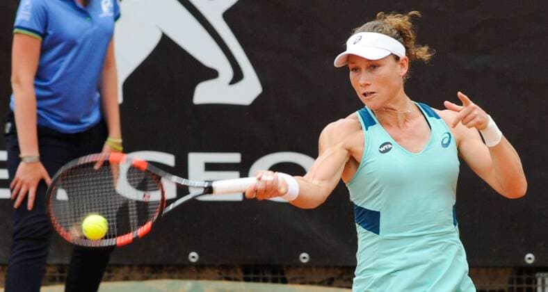 11.05.2016. Rome, Italy. BNL d Italia Tennis Tournament. Svetlana Kuznetsova (RUS) versus Samantha Stosur (AUS). Samantha Stosur xactivaxfotox  ActionPlus11735928
