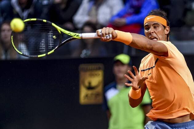 May 11, 2016 - Rome, Italy - Rafael Nadal (ESP) during the ATP Tennis Herren match Nadal (ESP) vs Philip Kohlschreiber (GER) at the Internazionali BNL d Italia 2016 at the Foro Italico on May 11, 2016 in Rome, Italy. The Internazionali BNL d Italia 2016 - Day Four  - ZUMAn230