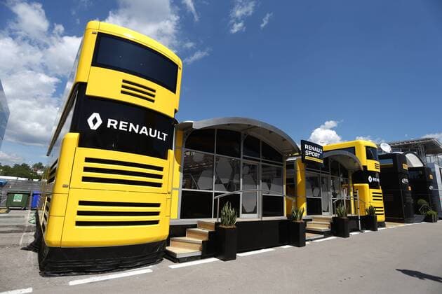 Formel 1, GP von Spanien, Motorhomes Spanish Grand Prix, Barcelona 12 - 15 May 2016 12.05.2016 - Renault Hospitality 