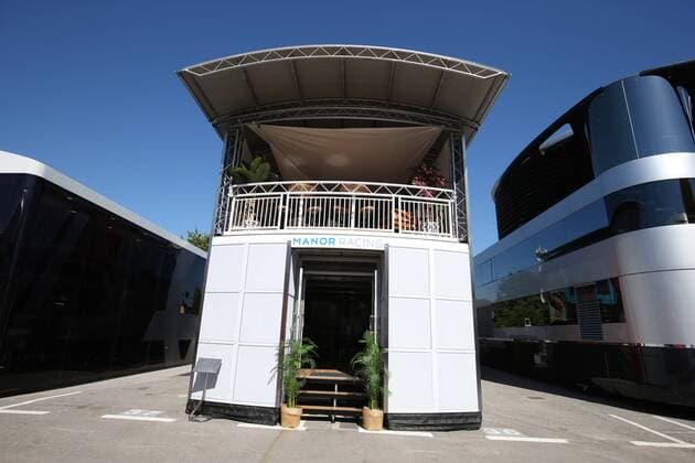 Formel 1, GP von Spanien, Motorhomes Spanish Grand Prix, Barcelona 12 - 15 May 2016 12.05.2016 - Manor Racing Hospitality 