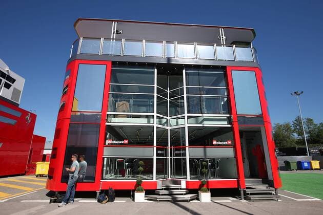 Formel 1, GP von Spanien, Motorhomes Spanish Grand Prix, Barcelona 12 - 15 May 2016 12.05.2016 - Ferrari Hospitality 