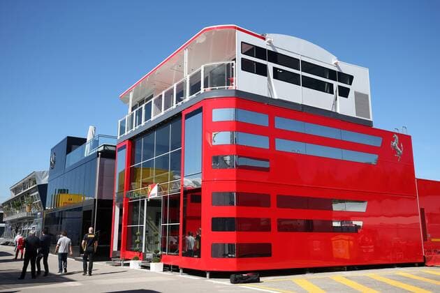 Formel 1, GP von Spanien, Motorhomes Spanish Grand Prix, Barcelona 12 - 15 May 2016 12.05.2016 - Ferrari Hospitality 