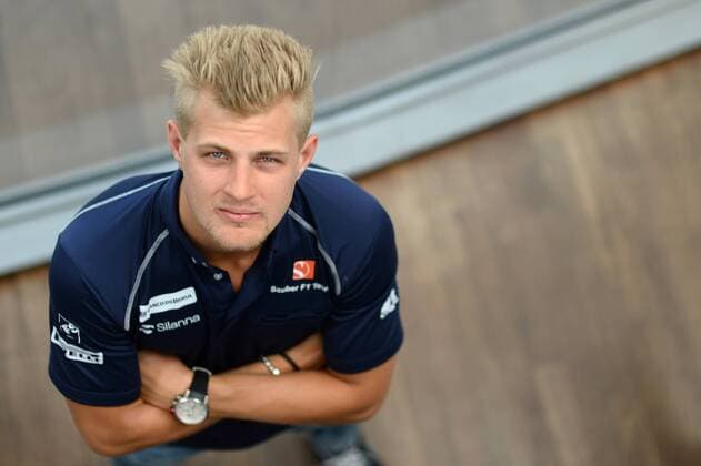 Formel 1, GP von Spanien, Shooting Marcus Ericsson 160512 Marcus Ericsson, poserar för ett porträtt inför Spaniens GP Barcelona den 12 maj 2016 i Montmelo.  Copyright: JOHANNAxLUNDBERG BB160512JL022