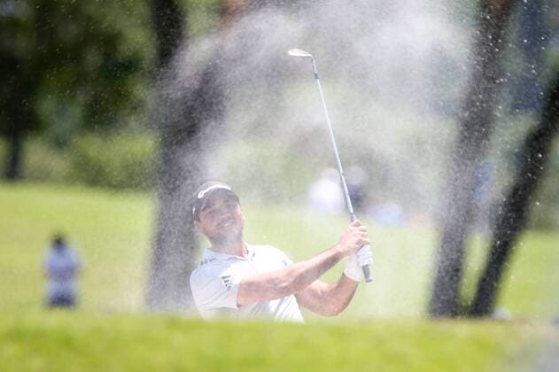 May 12, 2016 - Ponte Vedra Beach, Florida, United States - Jason Day hits out of a greenside bunker on the 9th hole during the first round of The PLAYERS Championship at TPC Sawgrass. The PLAYERS Championship - Round 1 - ZUMAw109