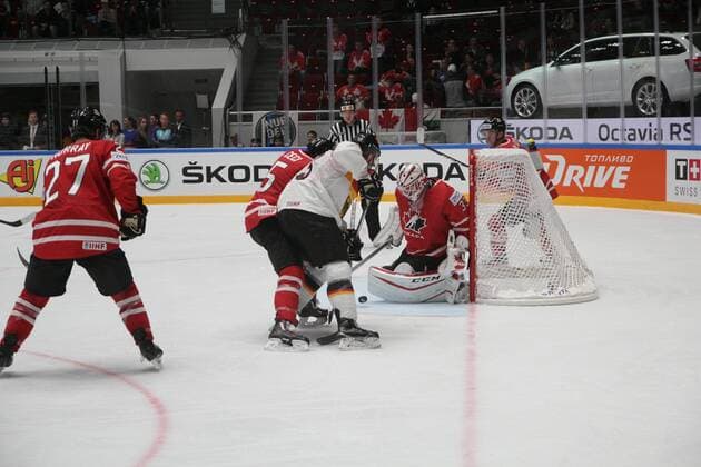 Eishockey WM, Deutschland - Kanada Russian Federation. St. Petersburg. Palace of Sports Jubilee. World Hockey Championship 2016 Canada - Germany, 5:2. IIHF Ice hockey Eishockey World Cup 2016 Russia Canada - Germany. MaksimxKonstantinov 