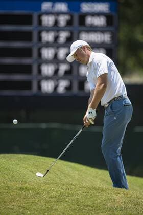 May 12, 2016: Jordan Spieth chips onto the green on 8 during the first round of THE PLAYERS Championship in Ponte Vedra Beach, FL. (Photograph by Roy K. Miller Icon Sportswire) GOLF: MAY 12 PGA Golf Herren - THE PLAYERS Championship - First Round Icon160512062 EDITORIAL USE ONLY