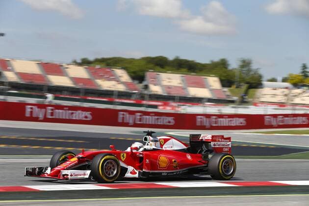 Motorsports: FIA Formula One World Championship WM Weltmeisterschaft 2016, Race in Barcelona, 5 Sebastian Vettel (GER, Scuderia Ferrari), xHOCHxZWEIx