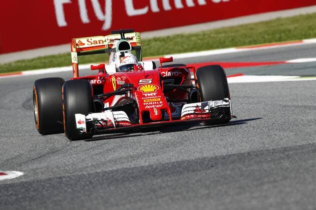 Motorsports: FIA Formula One World Championship WM Weltmeisterschaft 2016, Race in Barcelona, 5 Sebastian Vettel (GER, Scuderia Ferrari), xHOCHxZWEIx