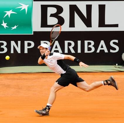 13.05.2016. Rome, Italy. BNL d Italia tennis tournament. David Goffin (BEL) versus Andy Murray (GBR). Andy Murray on his way to a 6-1 7-5 victory to enter the semi-finals xactivaxfotox  ActionPlus11736417
