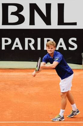 13.05.2016. Rome, Italy. BNL d Italia tennis tournament. David Goffin (BEL) versus Andy Murray (GBR). David Goffin on his way to a 6-1 7-5 loss to Murray xactivaxfotox  ActionPlus11736426