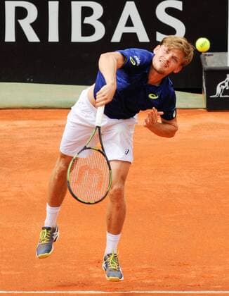 13.05.2016. Rome, Italy. BNL d Italia tennis tournament. David Goffin (BEL) versus Andy Murray (GBR). David Goffin on his way to a 6-1 7-5 loss to Murray xactivaxfotox  ActionPlus11736428