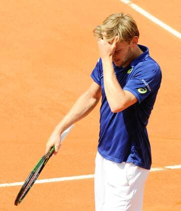 13.05.2016. Rome, Italy. BNL d Italia tennis tournament. David Goffin (BEL) versus Andy Murray (GBR). David Goffin on his way to a 6-1 7-5 loss to Murray xactivaxfotox  ActionPlus11736429