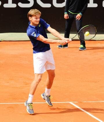 13.05.2016. Rome, Italy. BNL d Italia tennis tournament. David Goffin (BEL) versus Andy Murray (GBR). David Goffin on his way to a 6-1 7-5 loss to Murray xactivaxfotox  ActionPlus11736433