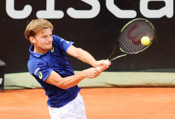 13.05.2016. Rome, Italy. BNL d Italia tennis tournament. David Goffin (BEL) versus Andy Murray (GBR). David Goffin on his way to a 6-1 7-5 loss to Murray xactivaxfotox  ActionPlus11736434
