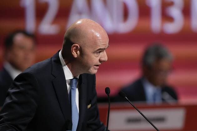 FIFA president, Swiss Gianni Infantino, delivers a speech during the second day of 66th FIFA Congress in Mexico City, Mexico, 13 May 2016. FIFA congress runs from 12 to 13 May 2016 EFE Jose Mendez 66th FIFA Congress in Mexico City !ACHTUNG: NUR REDAKTIONELLE NUTZUNG!  MEX52 20160513-635987580018913204