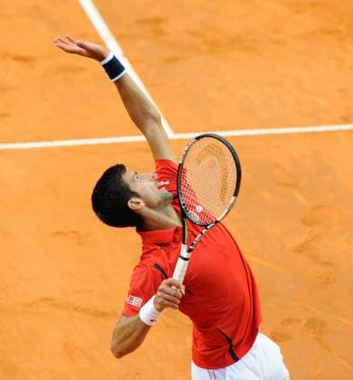 13.05.2016. Rome, Italy. BNL d Italia tennis tournament. Novac Djokovic (SRB) versus Rafael Nadal (ESP), mens quarter-final singles. Novak Djokovic as he beat Nadal by 7-5 7-6 (7-4). xactivaxfotox  ActionPlus11736640