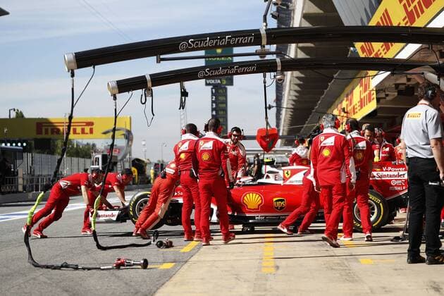Motorsports: FIA Formula One World Championship WM Weltmeisterschaft 2016, Race in Barcelona, 7 Kimi Raikkonen (FIN, Scuderia Ferrari), xHOCHxZWEIx